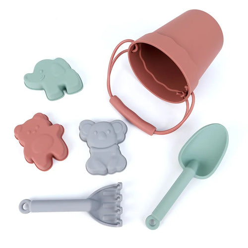 Silicone Sandbox Toy Set for Kids Outdoor Beach Play