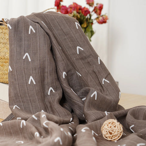 Bamboo Cotton Muslin Swaddle Newborn Bath Towel Wrap