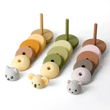 Silicone Stacking Block Toy Set with Fruit Shapes