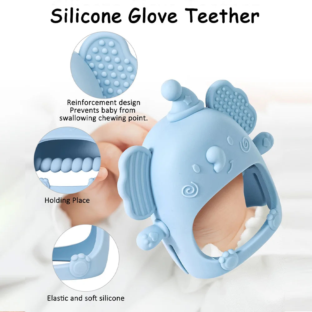 Silicone Animal Teether Toys for Infants