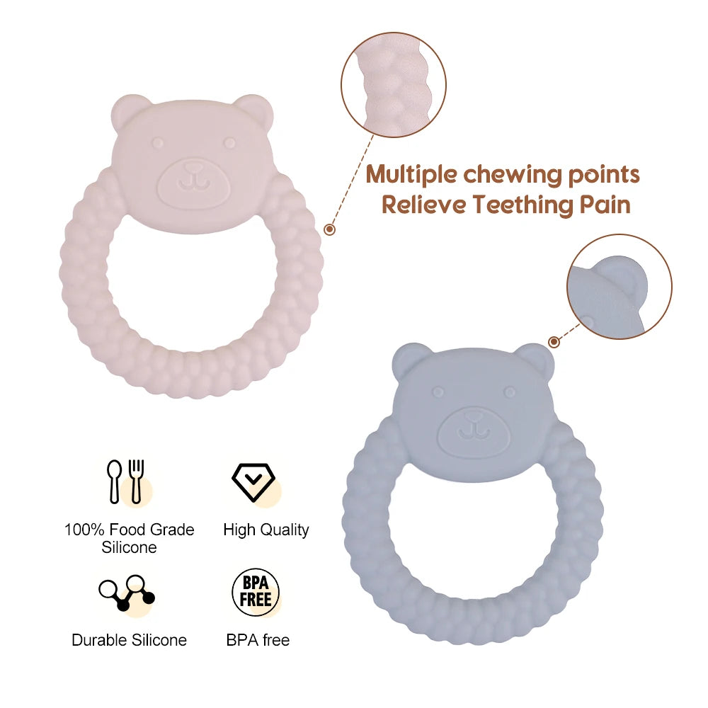 Baby Silicone Bear Teether Toy