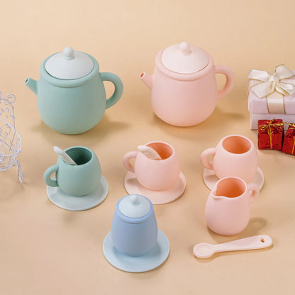 Montessori Wooden Tea Set Pretend Play Kitchen Toys