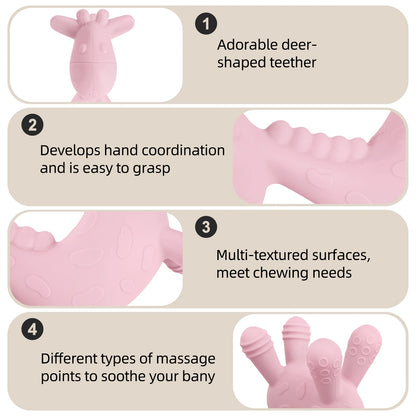 Baby Silicone Teething Rings Soft Toy