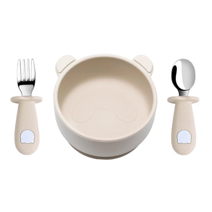 Baby Silicone Suction Bowl and Spoon Set