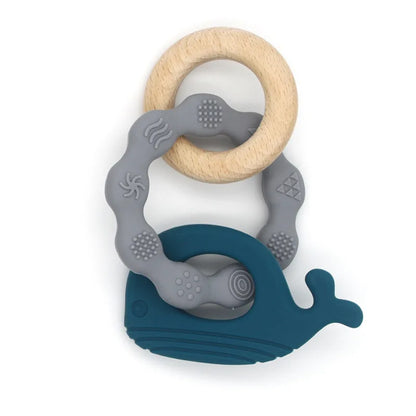 Baby Silicone Teether Bracelet Rattle