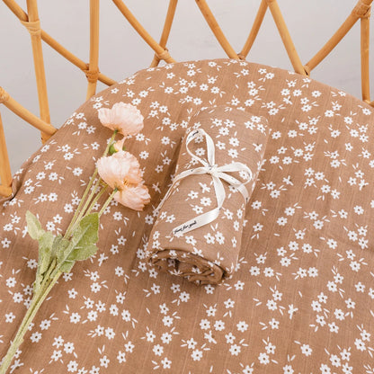 Bamboo Cotton Muslin Swaddle Nursing Cover Baby Wrap
