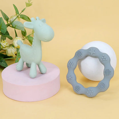 Baby Silicone Teething Rings Soft Toy