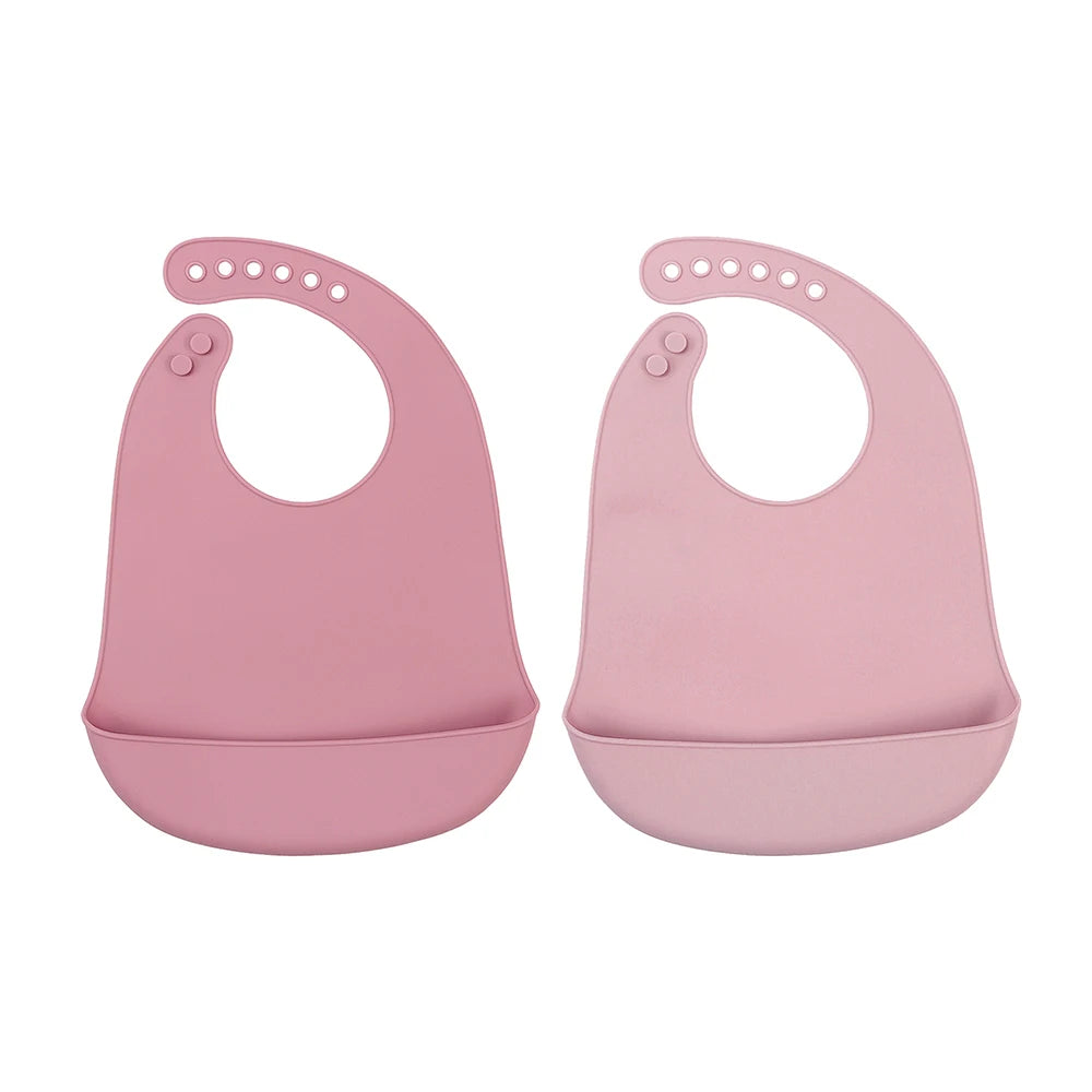 Easy Clean Baby Silicone Eating Bibs