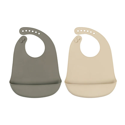 Easy Clean Baby Silicone Eating Bibs
