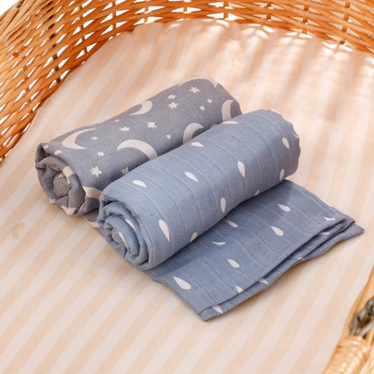 Bamboo Cotton Muslin Baby Swaddle Blanket Quilt