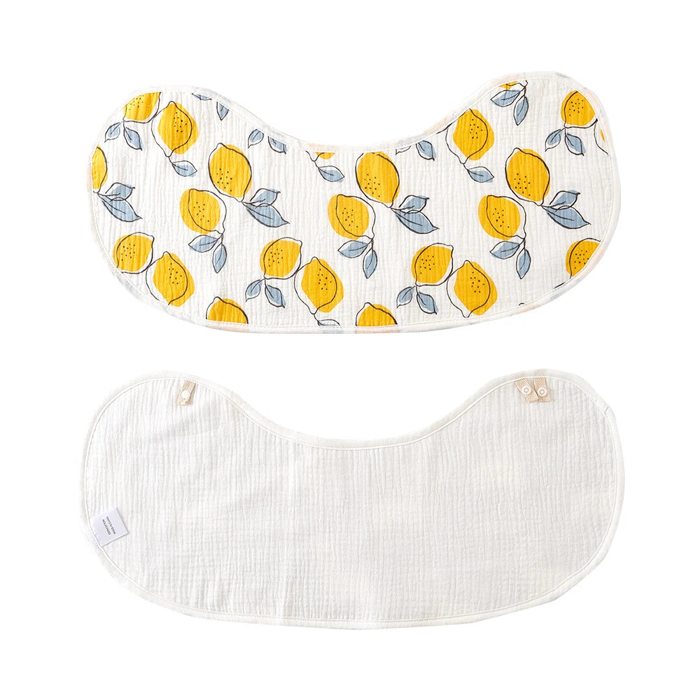 Breathable Cotton Muslin Baby Bib and Burp Cloth