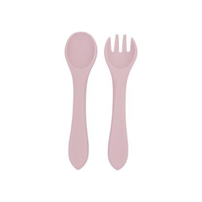 Soft Silicone Baby Spoon and Fork Set