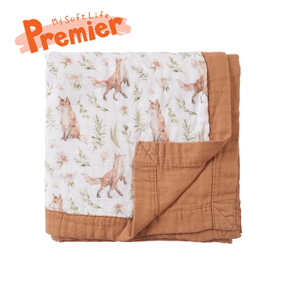 Thicker Bamboo Cotton Muslin Swaddle Baby Quilt