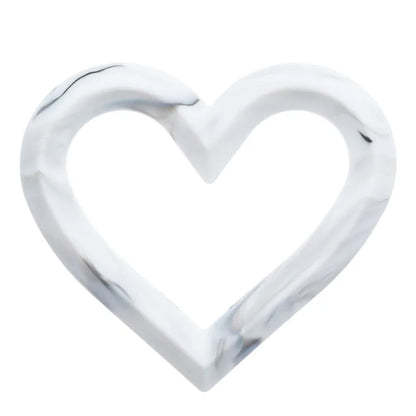 Silicone Heart Baby Teether Toy