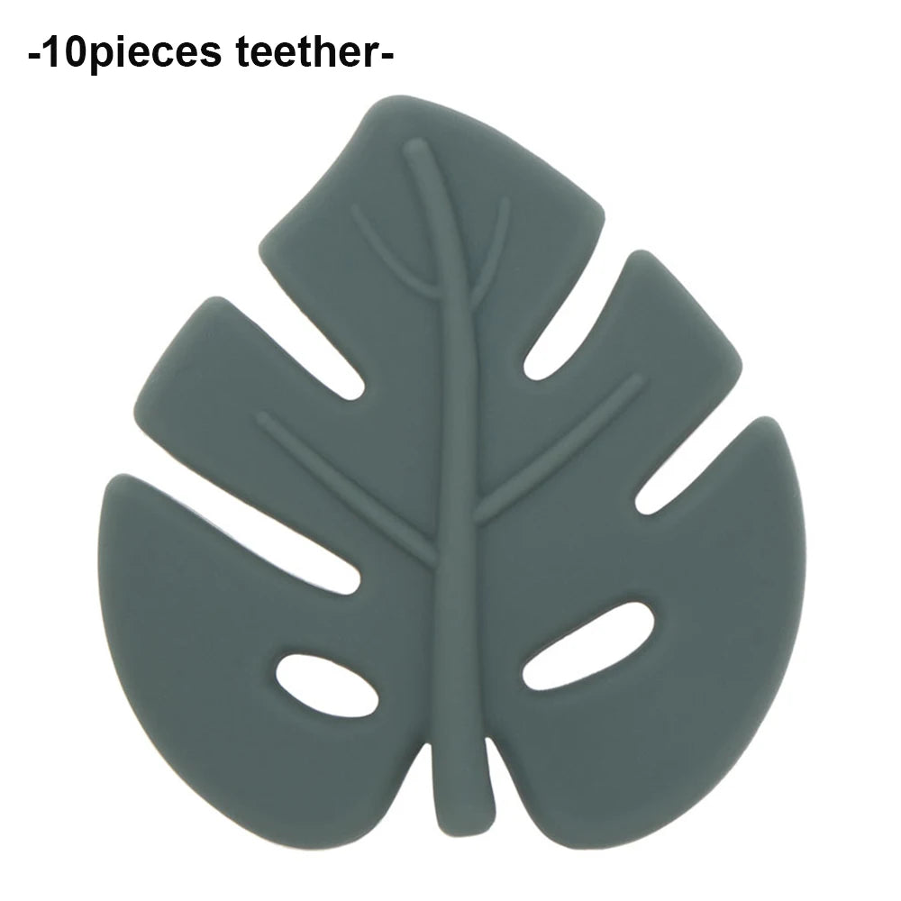 Baby Leaf Silicone Teether Set