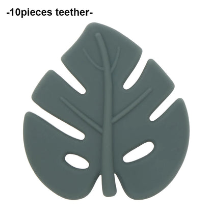 Baby Leaf Silicone Teether Set