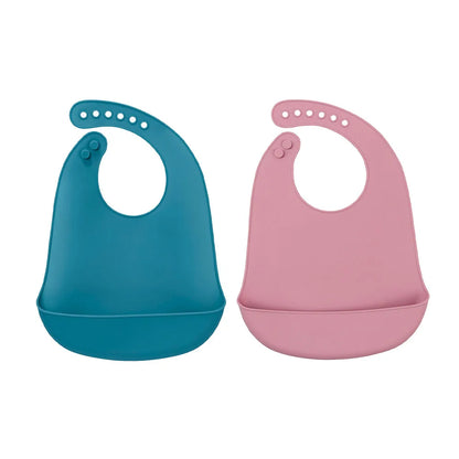 Easy Clean Baby Silicone Eating Bibs