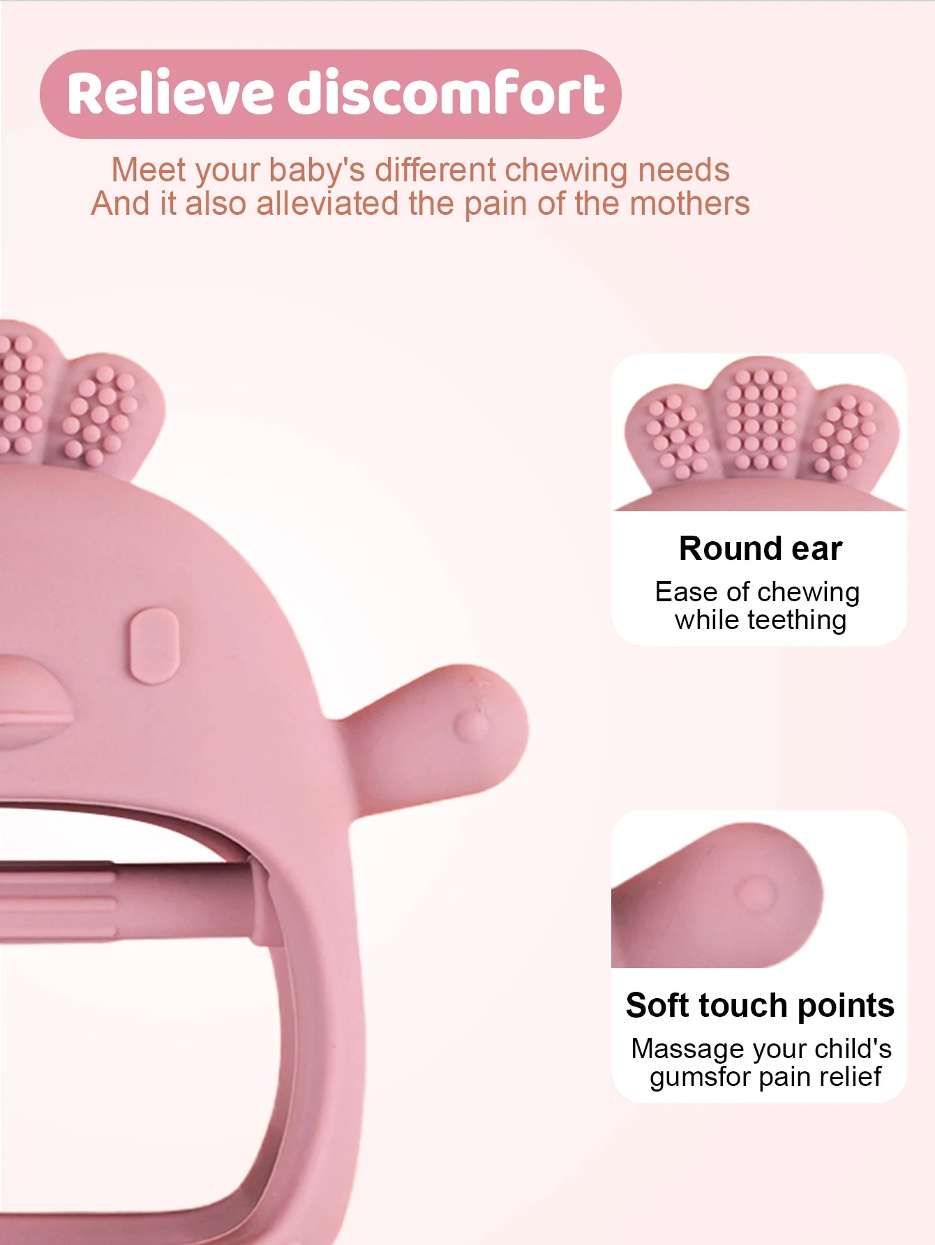 Silicone Chick Teething Gloves for Infants