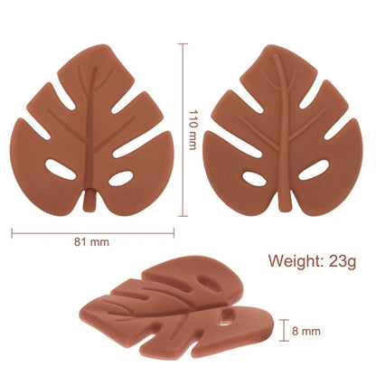 Silicone Leaf Baby Teether Rattle