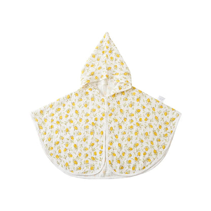 Cotton Muslin Hooded Baby Bath Towel Infant Swaddle