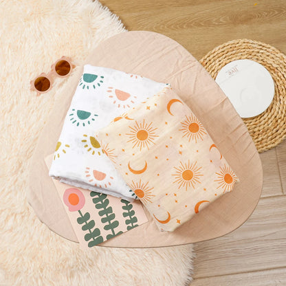 Baby Muslin Swaddle Set Breathable Cotton Blankets