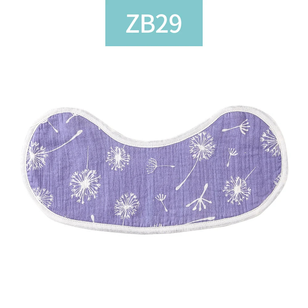 Breathable Cotton Muslin Baby Bib and Burp Cloth