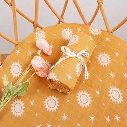 Bamboo Cotton Muslin Swaddle Nursing Cover Baby Wrap