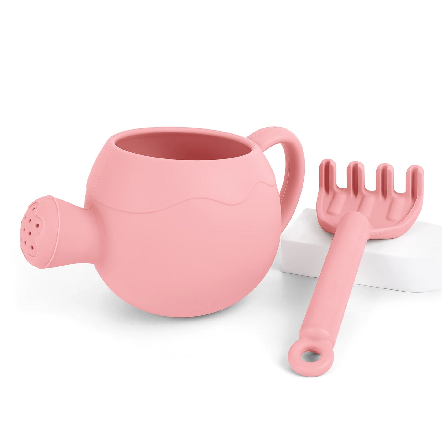 Silicone Beach Sand Toy Set with Bucket Shovel and Rake