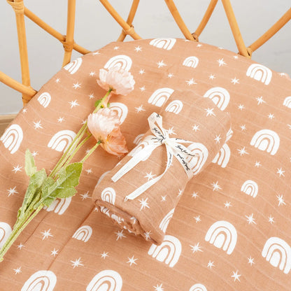 Bamboo Cotton Muslin Swaddle Nursing Cover Baby Wrap