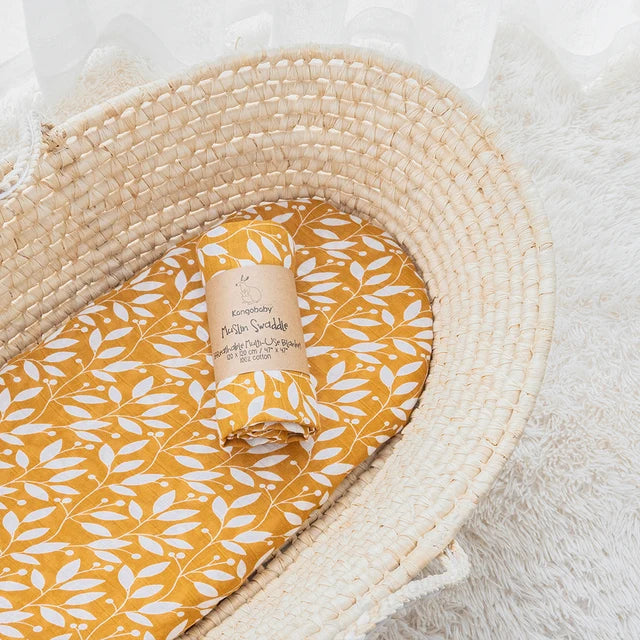 Muslin Swaddle Baby Blanket Soft Cotton Infant Wrap