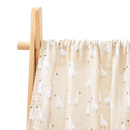 Bamboo Cotton Muslin Swaddle Nursing Cover Baby Wrap