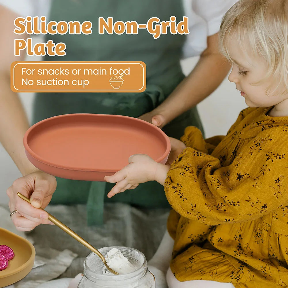 Baby Silicone Cartoon Suction Plate
