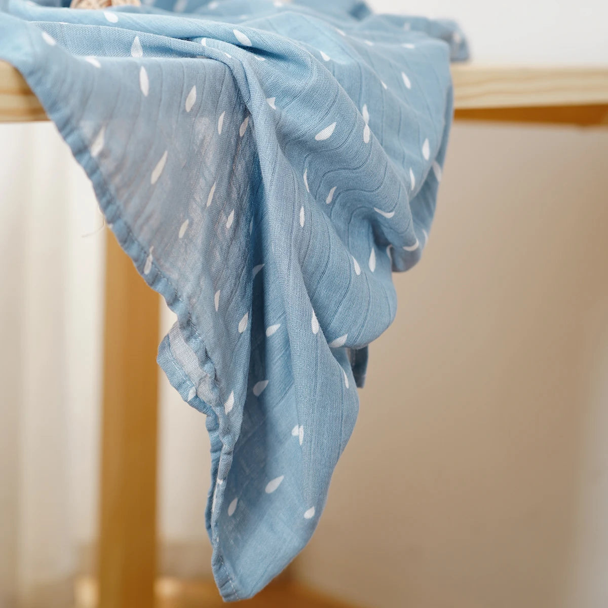 Bamboo Cotton Muslin Swaddle Newborn Bath Towel Wrap