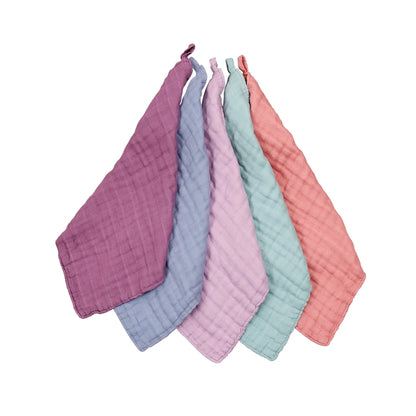 Bamboo Cotton Baby Muslin Towel and Burp Cloth Pack