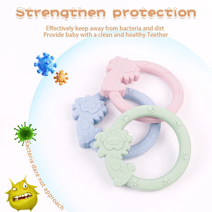 Baby Silicone Teething Ring Bracelet Toy