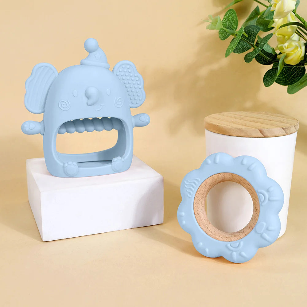 Silicone Animal Teether Toys for Infants