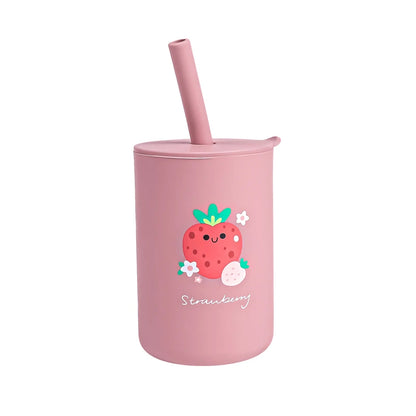 Silicone Baby Sippy Cup with Lid Leakproof Drinking Cup