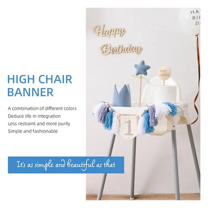 Baby Party Banner Tassel Pendant Set Birthday Decoration