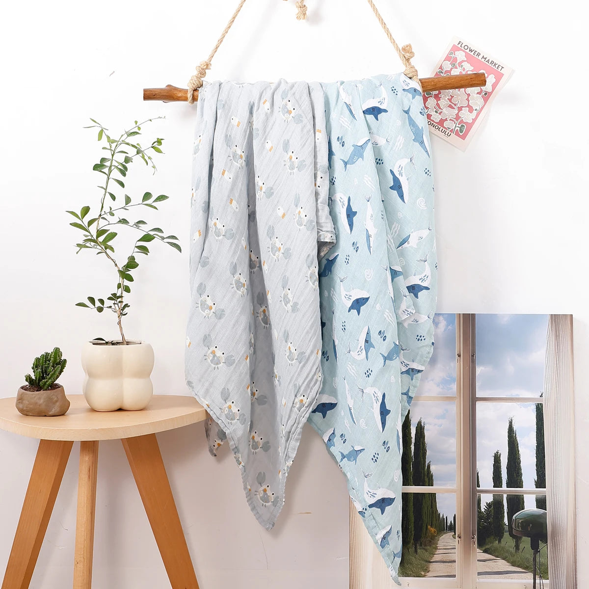 All Season Muslin Swaddle Multi Design Infant Quilt