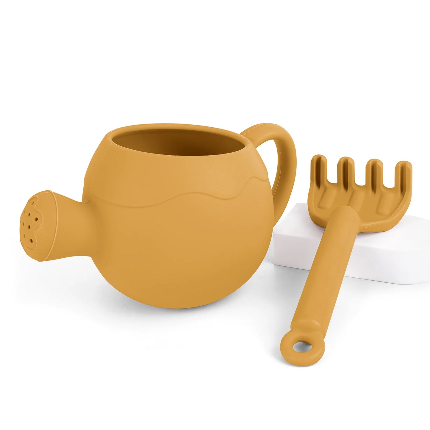Silicone Beach Sand Toy Set with Bucket Shovel and Rake