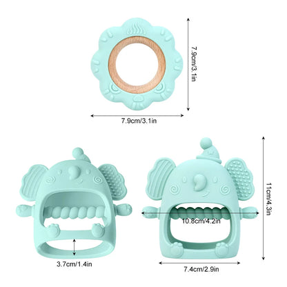 Silicone Animal Teether Toys for Infants