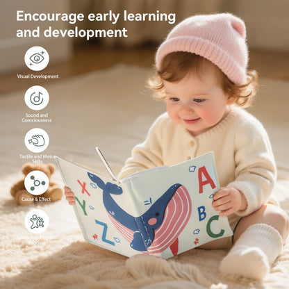 Baby Cloth Book Early Education English Word Learning Toy