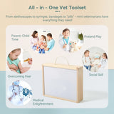 Wooden Doctor and Nurse Role Play Toy Set with Stethoscope