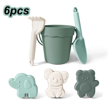 Silicone Sandbox Toy Set for Kids Outdoor Beach Play