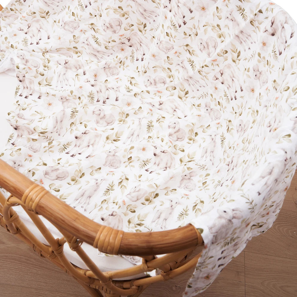 High Density Digital Print Muslin Swaddle Blanket