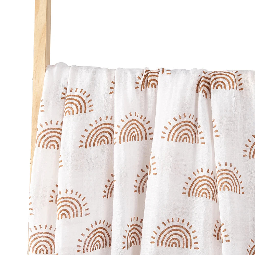 Muslin Swaddle Baby Receiving Blanket Cotton Infant Quilt