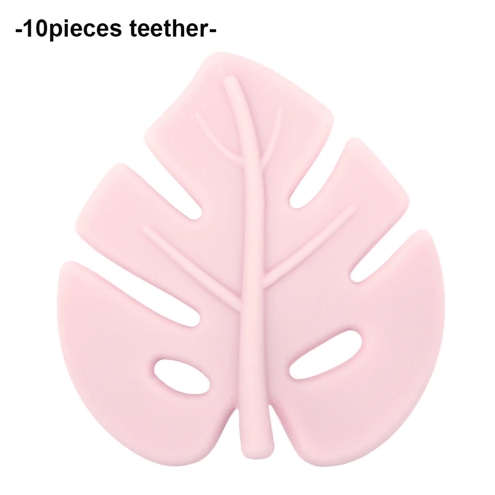 Baby Leaf Silicone Teether Set