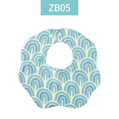Crepe Cotton Muslin Baby Feeding Bib and Burp Cloth