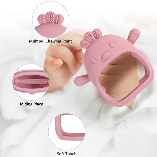 Baby Teething Gloves with Silicone Chew