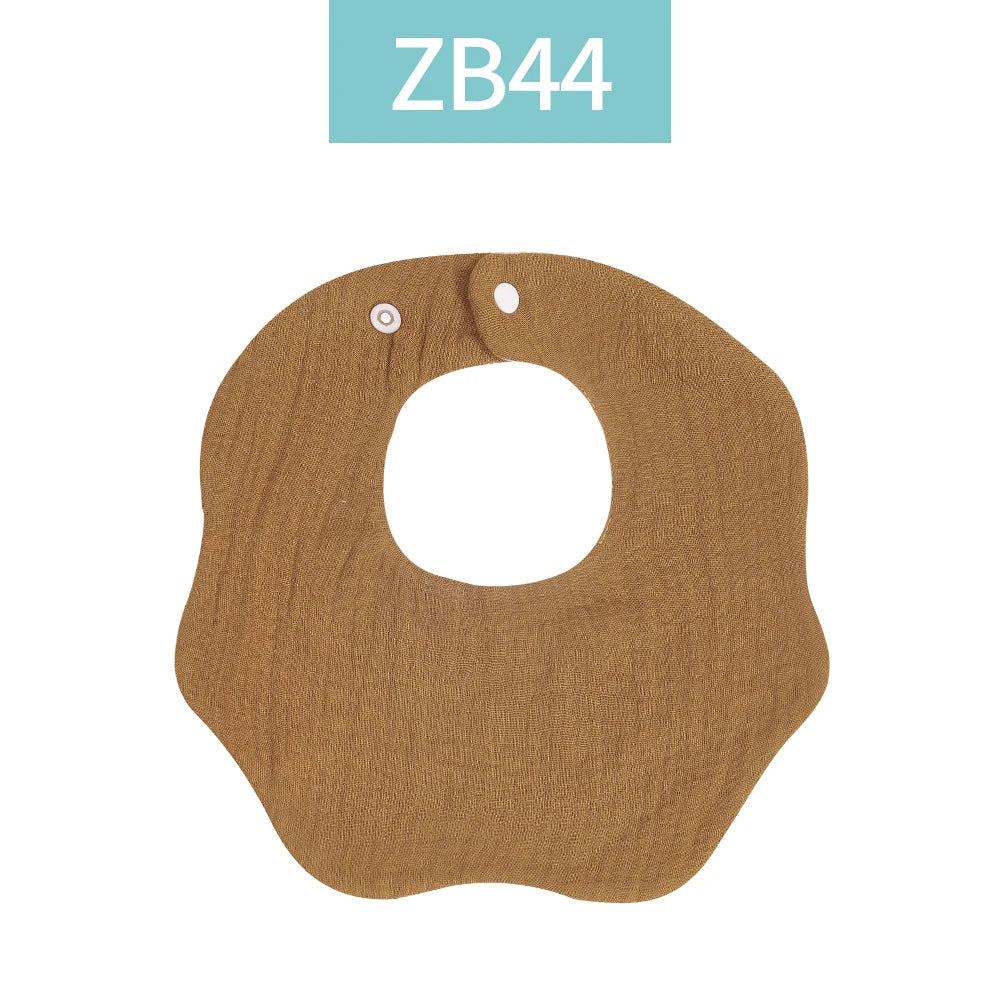 Crepe Cotton Muslin Baby Feeding Bib and Burp Cloth